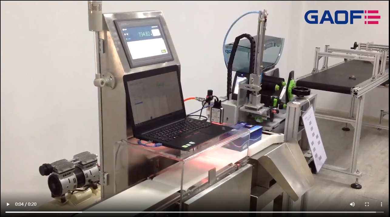 高賦碼 稱重 視覺掃描 打印調(diào)標-流水線自動打印調(diào)標